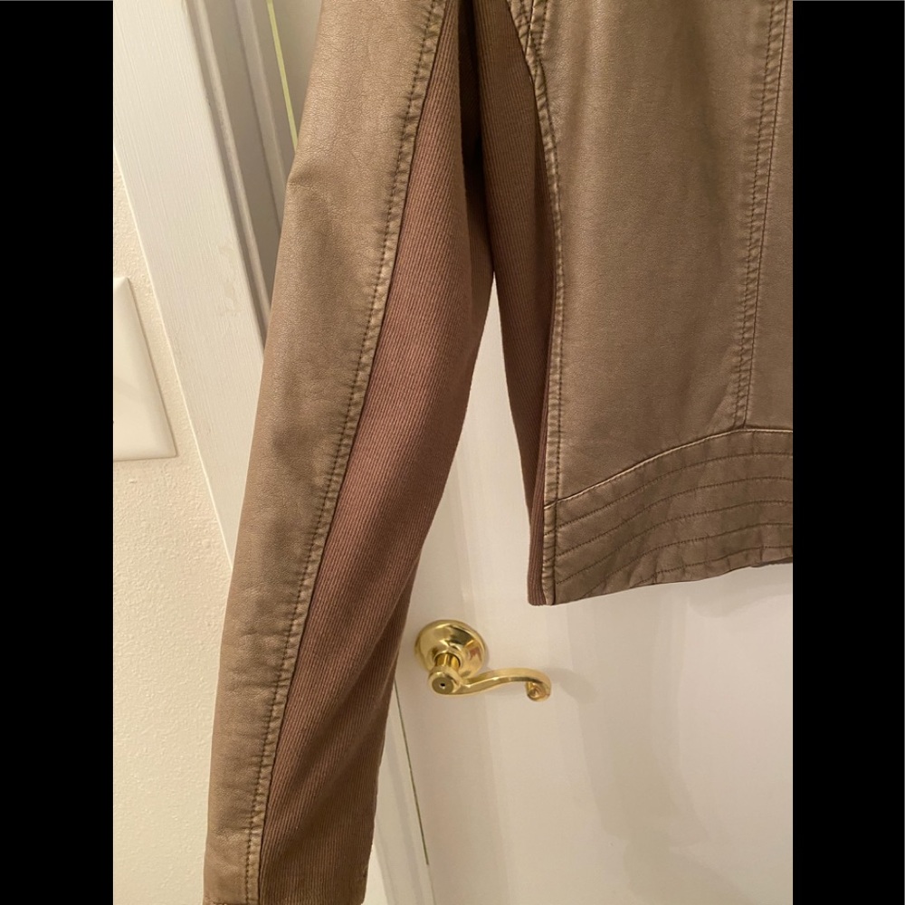 🤎Marc New York • brown faux leather jacket • S • EUC - Picture 4 of 7